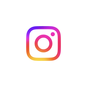 Instagram logo featuring a rounded square outline with a gradient of pink, purple, and orange, containing a simple camera glyph in the center.